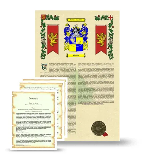 Hodly Armorial History and Symbolism package
