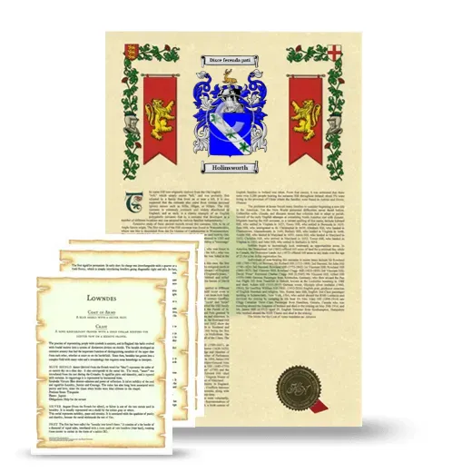 Holinsworth Armorial History and Symbolism package