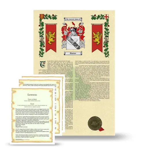 Hoster Armorial History and Symbolism package