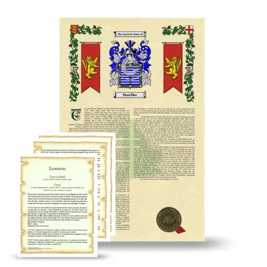 Hostiller Armorial History and Symbolism package
