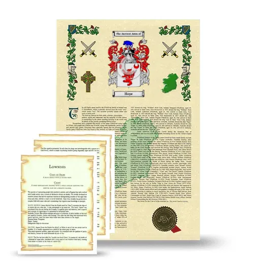 Hoye Armorial History and Symbolism package