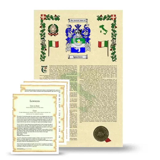 Ignacious Armorial History and Symbolism package