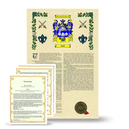 Janel Armorial History and Symbolism package