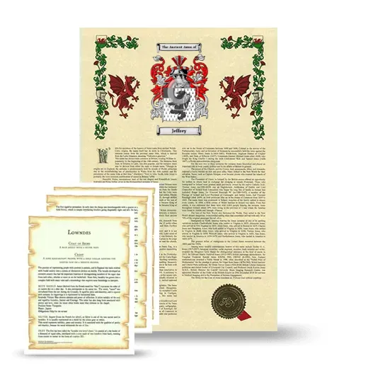 Jeffrey Armorial History and Symbolism package