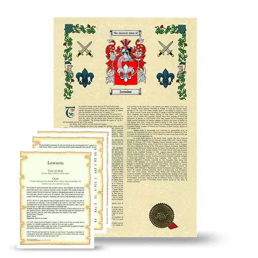 Jermine Armorial History and Symbolism package