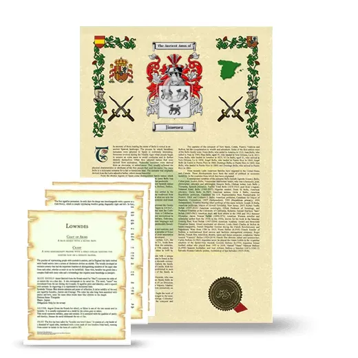 Jimenez Armorial History and Symbolism package