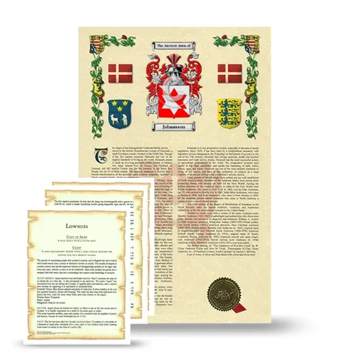 Johansson Armorial History and Symbolism package