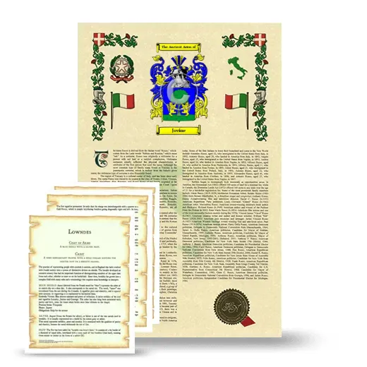 Jovine Armorial History and Symbolism package