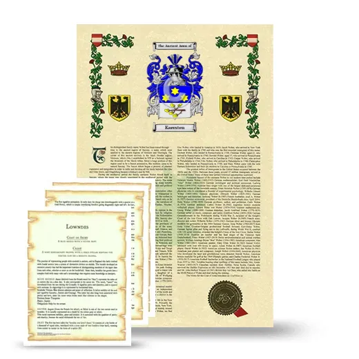 Kaersten Armorial History and Symbolism package