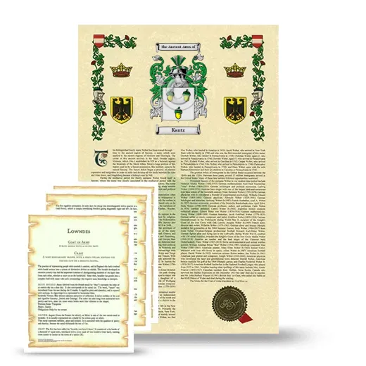 Kantz Armorial History and Symbolism package