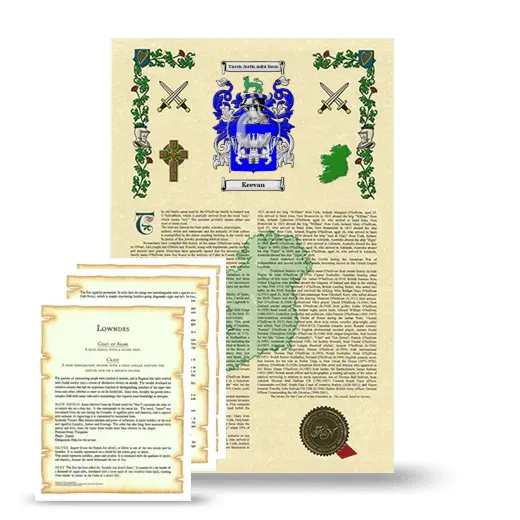 Keevan Armorial History and Symbolism package