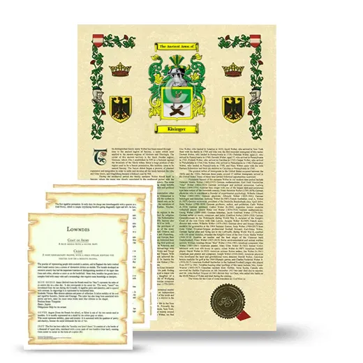 Kisinger Armorial History and Symbolism package