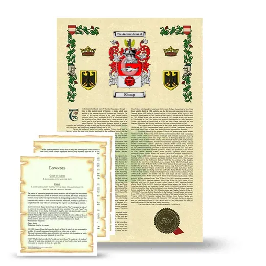 Klump Armorial History and Symbolism package