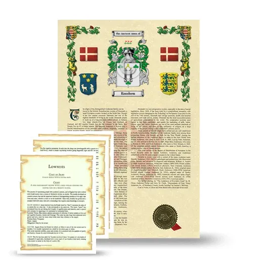 Knudsen Armorial History and Symbolism package