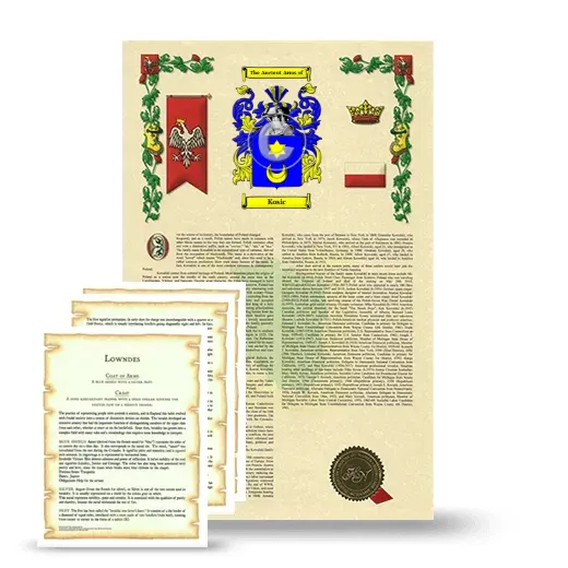Kosic Armorial History and Symbolism package