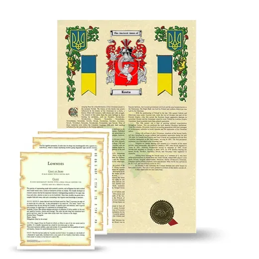 Kosta Armorial History and Symbolism package