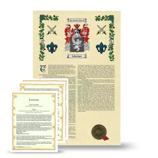 Labrecque Armorial History and Symbolism package