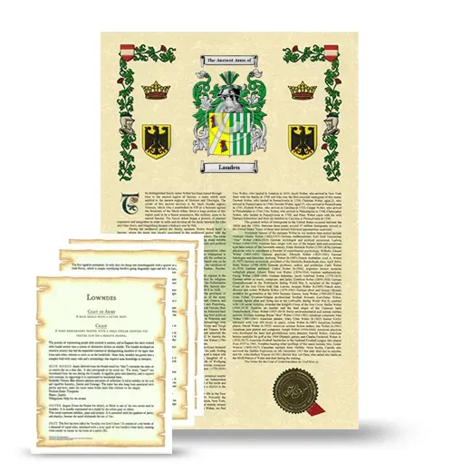 Landen Armorial History and Symbolism package