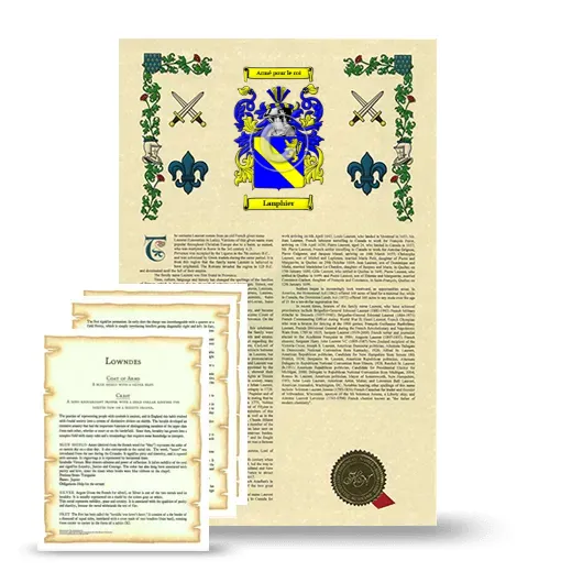 Lanphier Armorial History and Symbolism package