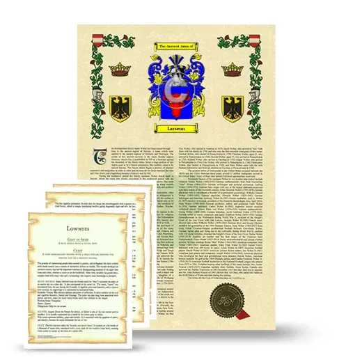 Larsenn Armorial History and Symbolism package