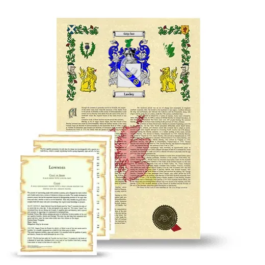 Lasley Armorial History and Symbolism package