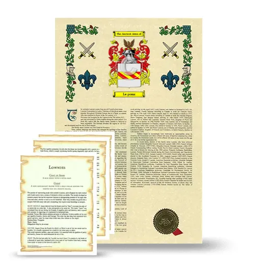 Le ponz Armorial History and Symbolism package