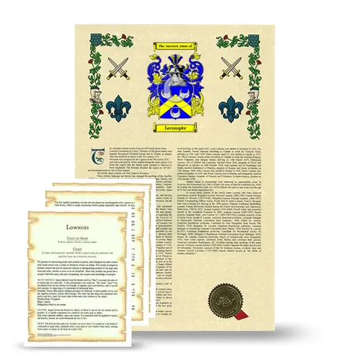 Lecompte Armorial History and Symbolism package