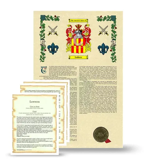 Ledoux Armorial History and Symbolism package