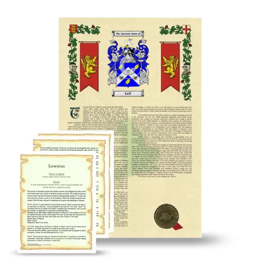 Leif Armorial History and Symbolism package