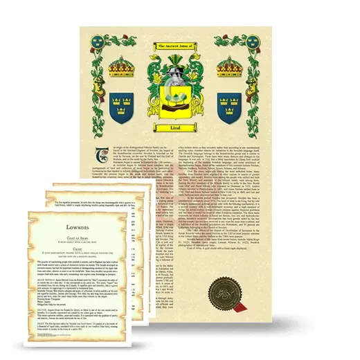 Lind Armorial History and Symbolism package