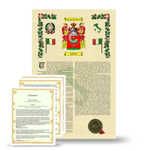 Lorenzo Armorial History and Symbolism package