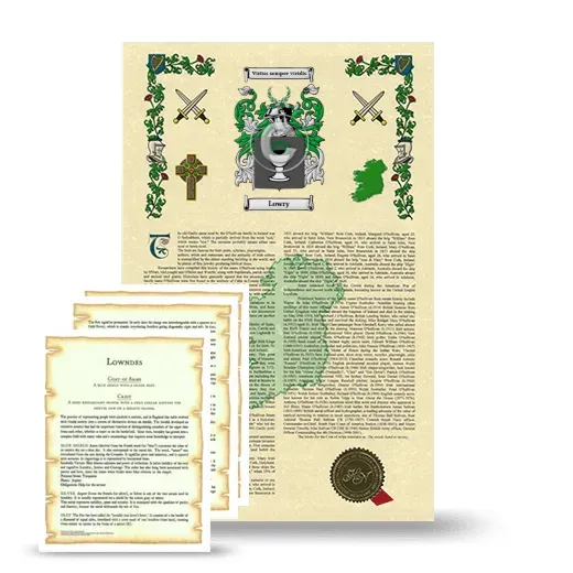 Lowry Armorial History and Symbolism package