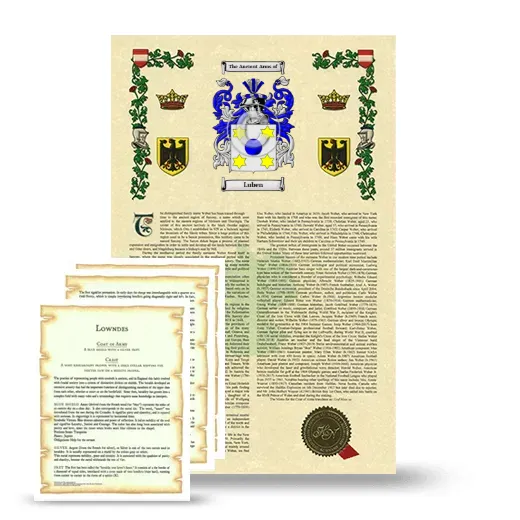 Luben Armorial History and Symbolism package