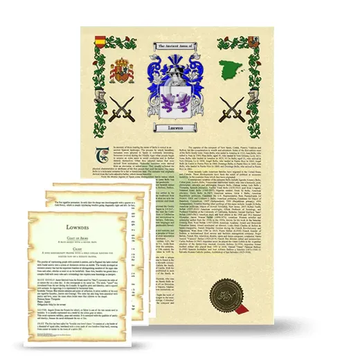 Lucero Armorial History and Symbolism package