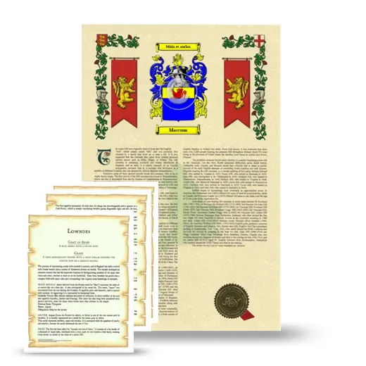 Marcum Armorial History and Symbolism package