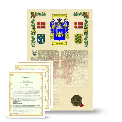 Martinsen Armorial History and Symbolism package