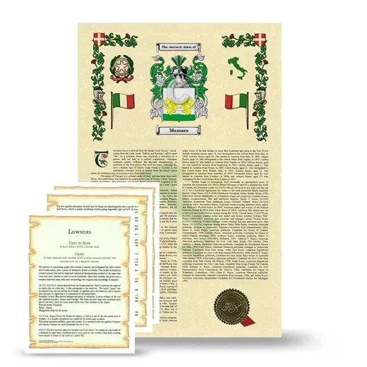 Massaro Armorial History and Symbolism package