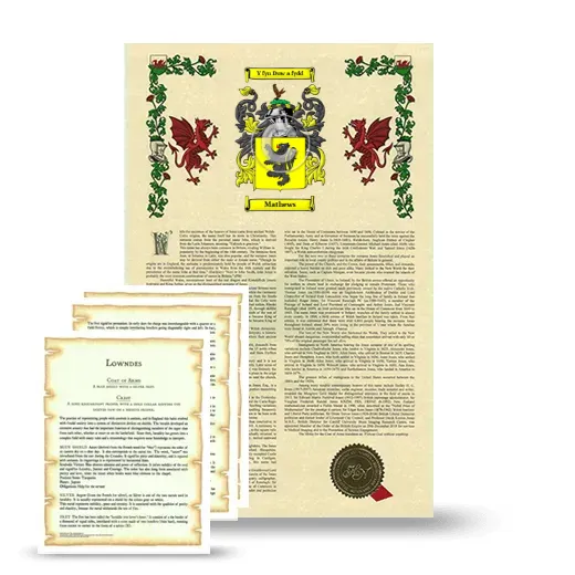 Mathews Armorial History and Symbolism package