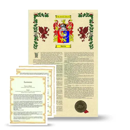 Mattix Armorial History and Symbolism package