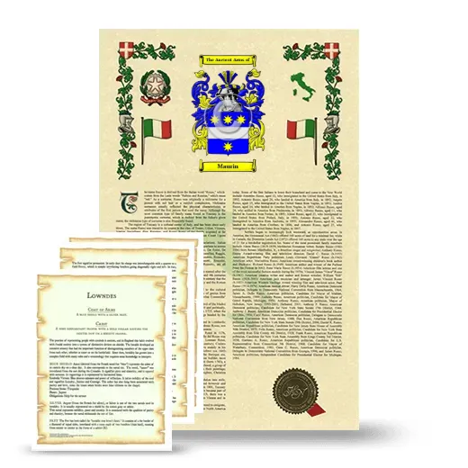 Maurin Armorial History and Symbolism package