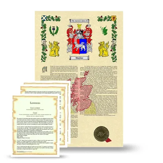 Maybee Armorial History and Symbolism package
