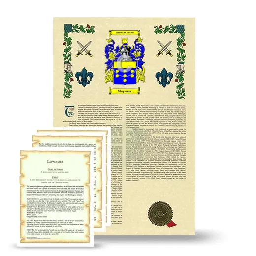 Mayeaux Armorial History and Symbolism package