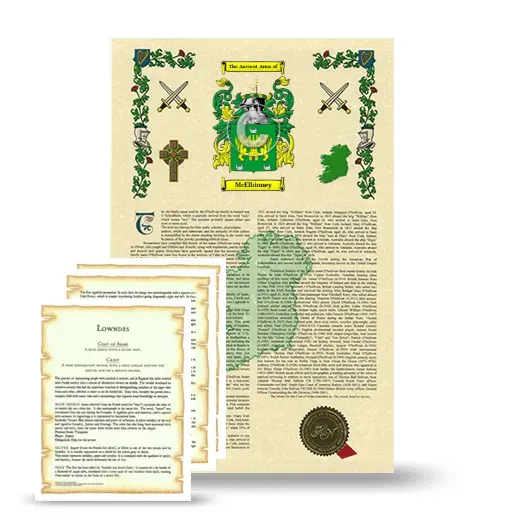 McElhinney Armorial History and Symbolism package