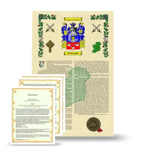 McGloughlin Armorial History and Symbolism package