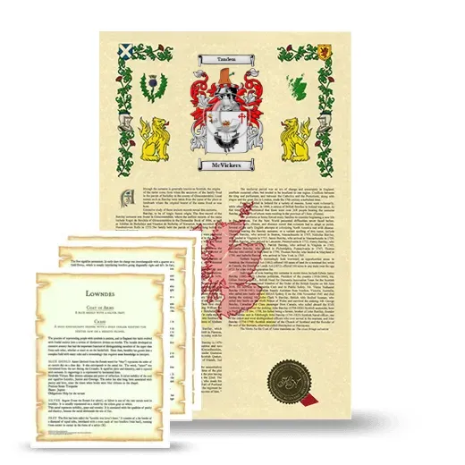 McVickers Armorial History and Symbolism package