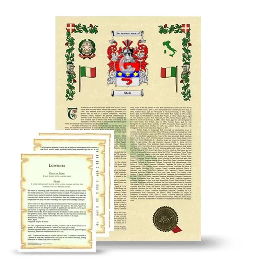 Meli Armorial History and Symbolism package