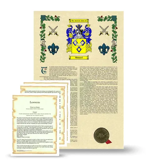 Menard Armorial History and Symbolism package