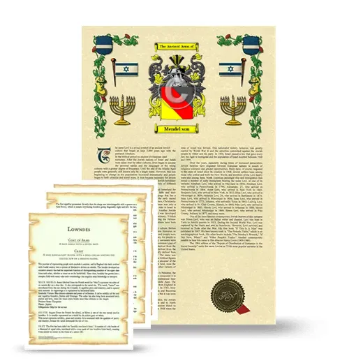 Mendel son Armorial History and Symbolism package