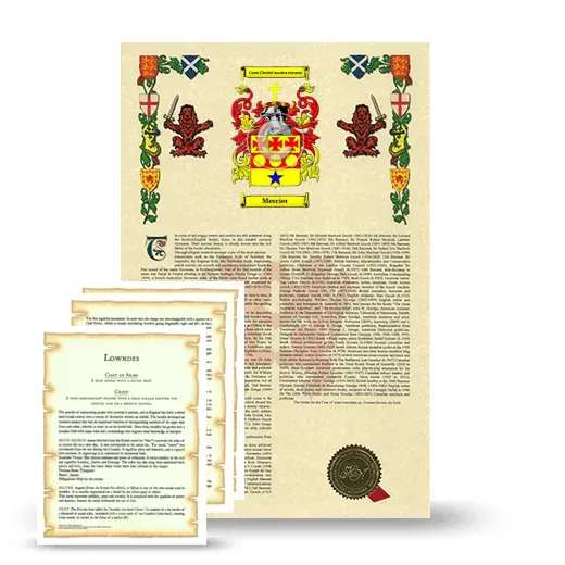 Mercier Armorial History and Symbolism package