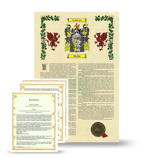 Merfyn Armorial History and Symbolism package
